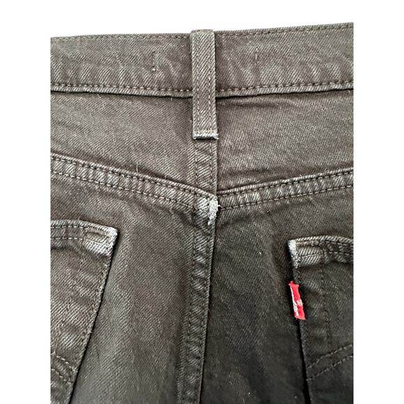 Levi's Black Classic Basic Button Fly Premium Wedgie Straight Leg Jeans Size 32 - Picture 8 of 13